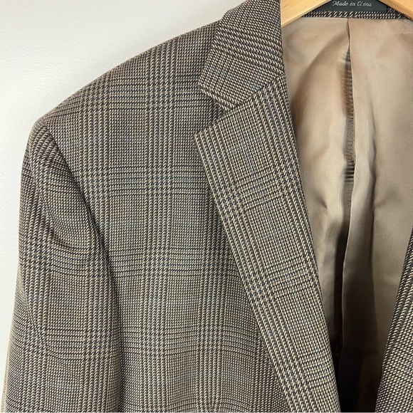 Vintage Ralph Lauren 100% Wool Plaid Preppy Style Jacket Blazer stunning large - Picture 4 of 16